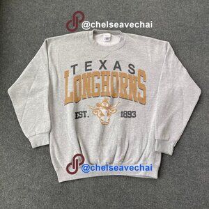 Vintage University of Texas Longhorns Sweatshirt, Retro Longhorns Football Shirt